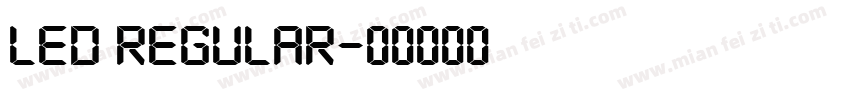 LED Regular字体转换